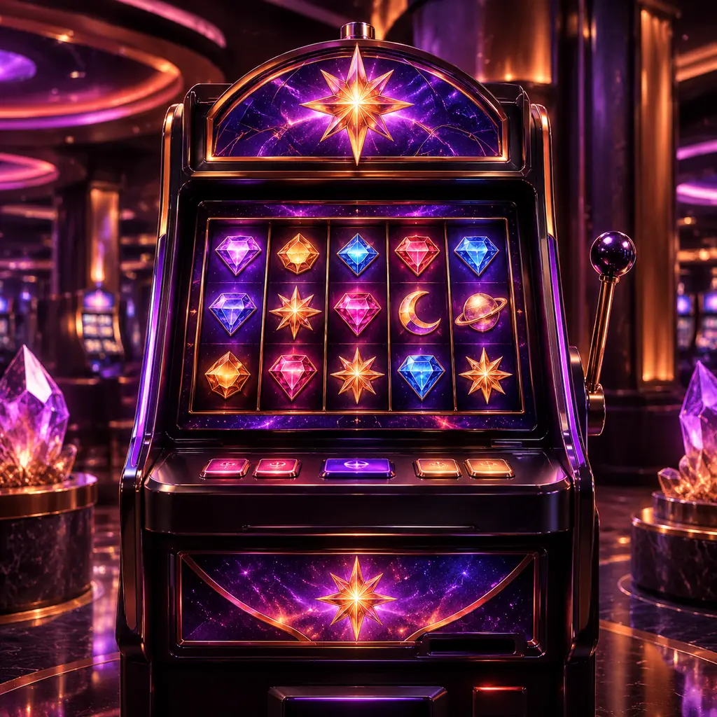 Mesin slot bertema permata dan bintang
